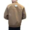 Chaqueta Casual Estilo Coreano con Cuello de Béisbol para Hombre Primavera y Otoño Simple Ajustada Ropa Exterior Chaqueta Versátil Moda Chaqueta Delgada