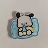 Acrílico Sanrio Kuromi Crayon Shin-Chan Capivara Acessórios DIY Pingente Pequeno Colar Ip