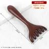Pente de Massagem de Sândalo Natural para Massagem dos Meridianos da Cabeça, Pente de Massagem do Couro Cabeludo de Cinco Garras, Pente Portátil para Cabeleireiro, Pente de Madeira para Terapia Capilar