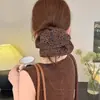 Goma de pelo retro coreana de alta gama de cuatro capas para mujer con cabeza de bola y coleta baja, elegantes accesorios para el cabello y tocados