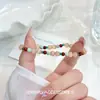 Pulseira de Miçangas Coloridas Dopamina de Verão, Fashion e Versátil, Fresca e Simples, Adequada para o Dia a Dia, Viagens e Fotografia