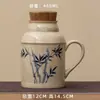 Tetera Pequeña de Cerámica con Esmalte de Ceniza, Gran Capacidad con Tapa para Uso en Casa y Oficina, Adecuada para Preparar Té, con Sello Lo