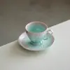 Tetera de Cerámica con Esmalte Cristalizado en Horno, Gaiwan, Juego de Té Kung Fu Flor de Hielo, Taza de Maestro, Taza de Degustación, Taza de Té, Posavasos, Taza de Café