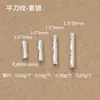 Plata de Ley S925 Patrón Floral Tubo Recto Espaciadores Accesorios Patrón de Estrella Corte Diagonal DIY Pulsera de Perlas Collar Accesorios de Plata