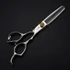 Tijeras de Peluquería con Mango de Tortuga de 6.0 pulgadas en Forma de Tubo, Tijeras para Cortar el Cabello, Tijeras Planas, Tijeras Entresacadoras