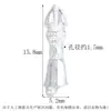 Prata Esterlina S925 Pequeno Sino Vajra Pilão Espaçadores Contas Estilo Chinês Retro Instrumento Ritualístico Tibetano Acessórios para Pulseira DIY Feita à Mão