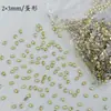 Rhinestones de circonita amarillo dorado para decoración de uñas, mini strass pequeños de color amarillo de fondo plano y forma irregular, efecto iluminador, accesorios de decoración de uñas ponibles
