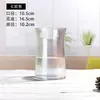Jarrón de Vidrio de Sodio-Calcio Transfronterizo al por Mayor Estilo Europeo Minimalista Jarrón de Flores Feng Shui para Decoración de Sala de Estar y Dormitorio