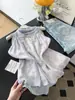 Blusa de Manga Corta con Encaje Patchwork y Cinta Estilo Francés para Mujer, Verano 2026, Corte Holgado, Impresionante Blusa con Elegancia Única
