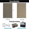 Equipamento Personalizado Estilo Camping Tapete para RV Tubo de PP Trançado Anti-Envelhecimento e à Prova de Umidade Tapete de Carpete Externo para Jardim Pátio Gramado