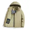 Jaqueta de Algodão Quente com Armazenamento de Calor de Grafeno 2026, à Prova de Frio, para Meia-Idade e Idosos, Roupa de Algodão de Inverno, Casual Versátil, Forrada com Fleece e Espessada