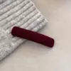 Pinza de Pelo de Terciopelo de Lana Colorida, Pinza para la Frente sin Costuras, Pinza para el Lóbulo de la Oreja, Pinza para el Cabello de la Parte Posterior de la Cabeza, Pasador, Accesorio para el Cabello