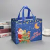 Bolsa de Natal Não Tecida Spot 2025 Personalizada Laminada Grande Sacola de Compras Sacola de Embalagem Sacola de Presente Atacado