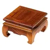 Base de madera de ala de pollo para manualidades y adornos, base cuadrada de madera maciza para rocas ornamentales, bonsáis, estatuas de Buda y teteras