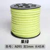 Cuerda de Piel de Ciervo de 3 mm Cuerda de Cuero Doble Cara Coreana Cuerda de Terciopelo Correa de Correa de Piel de Vaca Cuerda de Gamuza Caja de Regalo Cuerda de Terciopelo Decorativa