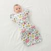 Saco de dormir antipatadas para bebé, algodón puro para las cuatro estaciones, fino, antipatadas, para recién nacidos, con desmontaje