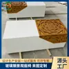 Asientos modulares personalizados de composite de fibra de vidrio con veta de madera, banco de ocio minimalista comercial, silla larga creativa para zona de descanso