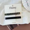Pinza lateral para el pelo con estampado de leopardo Maillard, pasador de moda para flequillo de la frente, pinza de pico de pato lateral, accesorio para el cabello