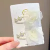 Pinza para el pelo de flor de gasa fresca para niña pequeña, fijador de pelo de princesa para niños, exquisito accesorio para el pelo para bebés en salidas y sesiones de fotos
