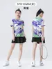 Traje de Badminton para Homens e Mulheres Personalizado Manga Curta Vôlei Tênis Tênis de Mesa Uniforme de Equipe Esportiva Nova Camisa Uniforme de Competição
