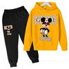 Conjunto de Sudadera y Pantalón Deportivo Lindo de Mickey Mouse para Niños Mayores, Moda Transfronteriza, Nuevo 2025, Conjunto Casual Infantil, Moderno