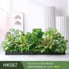 Paisagismo com Plantas Verdes Simulação Floreira Divisória de Piso Arte Floral de Chão Paisagem de Plantas Combinação de Floreira Flor Artificial em Vaso Bonsai Decoração
