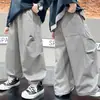 Roupas Infantis Calças de Outono para Meninos 2025 Novas Calças Cargo de Outono para Meninos Mais Velhos Calças Longas Casuais Estilo Primavera e Outono