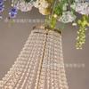 Lámpara de araña para boda estilo europeo con cortina de cuentas de cristal, accesorios de decoración para lugares de celebración de fiestas, lámpara decorativa para techo de escenario de auditorio de bodas