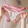 Ropa interior de dopamina para niña, dulce deseo puro, bragas de algodón con entrepierna para mujer, pantalones cortos sexis con cordones para niña