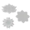 Chunqi estilo ins flor loto copo de nieve posavasos molde de silicona DIY aromaterapia yeso resina molde