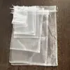 Bolsas de Malha de Organza Branca em Estoque para Atacado Embalagem de Presente para Joias Bolsas com Cordão Sacos para Doces