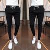 Pantalones casuales de verano de 9 puntos, pantalones ajustados hasta el tobillo de estilo coreano a la moda, pantalones acolchados, pantalones hasta el tobillo de marca de moda.