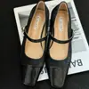 Zapatos Mary Jane de tacón grueso estilo francés para mujer, novedad otoño 2026, versátiles, con correa, punta cuadrada, tacón medio bajo, zapatos de vestir