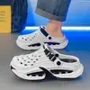 Nuevos Zuecos de Verano para Hombre 2026 Calzado Exterior Suela Suave Cómodo Transpirable Zapatos de Playa Pantuflas de Punta Cerrada