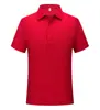 Camisa polo de manga corta de algodón de amoníaco líquido, color sólido, cuello sin costuras, 230 g, con logotipo impreso y bordado, para ocio al aire libre y deportes