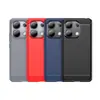 Funda para Teléfono Móvil Adecuada para Redmi Note13 4g Funda para Teléfono Móvil Anticaídas con Patrón de Fibra de Carbono Cepillada para Redmi Note13 4g