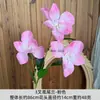 Flores artificiales de orquídea iris de tres puntas, accesorios para arreglos florales de boda, venta al por mayor para fotografía, decoración de estudio, accesorios para rodaje de proyectos
