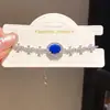 Pulseira Pingente Flor Oval de Zircônia Estilo Ins Coreano Pulseira de Toque de Luxo Leve de Alta Qualidade Joia de Mão da Moda Versátil para Mulheres