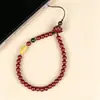 Colgante para Correa de Teléfono Lotus Cinabrio Pulsera de Muñeca Arena Dorada Púrpura de Alto Contenido Cuenta Única de Jade Cera de Abeja Nube Auspiciosa Adorno de Cinabrio