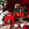 Nochebuena Empaque de Manzana Caja de Regalo Caja Vacía Navidad Grueso de Alta Gama Regalo para Novia Dulces Creativo Pequeño Compañero para Niños