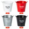 Balde de imitação de lata pequeno Balde de flores Balde de flores Plantação verde Conjunto de plantio carnudo Vaso Balde decorativo de mesa Mini vaso de flores de plástico