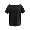 Camiseta de Verão Fina, Justa, Solta, Casual, Leve, de Um Ombro, Ombro Inclinado, Duas Formas de Usar, Manga Curta para Mulheres 3064