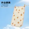 Toalla de mano de crepé de algodón puro, toalla facial, toalla suave y absorbente Clase A para bebés y niños, para colgar y portátil