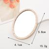 Nuevo amor espejo diy funda de teléfono accesorios de joyería diamante ovalado espejo de maquillaje funda de teléfono espejo de belleza material