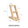 Estante para Flores para Repisa de Ventana de Madera Maciza, Soporte Decorativo Creativo para Suculentas, Estante de Almacenamiento Multinivel para Escritorio en Esquina de Balcón Interior