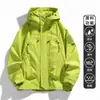 Chaqueta casual unisex transfronteriza, adecuada para senderismo y actividades al aire libre, con capucha, cortavientos e impermeable, ideal para primavera y otoño