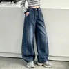 Pantalones vaqueros para niña, nueva colección otoño 2026, pantalones casuales de pierna ancha para niños, estilos de primavera y otoño, holgados y versátiles