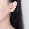 Pendientes largos con forma de gota de agua para mujer, elegantes, sencillos y bonitos, con diseño de nicho, con tacones altos