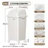 Cubo de basura con ruedas para el hogar Modelo nuevo 2026 con tapa Tamaño grande Gran capacidad Escuela Comercial Catering Oficina Cocina