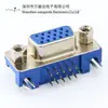 3.08 Socket de Video de Tres Filas 15 Pines Interfaz VGA Socket Hembra de Audio y Video Conector de Computadora D-Sub de 15 Pines